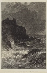 Castillo de Tantallon, de Caledonia, ilustrado